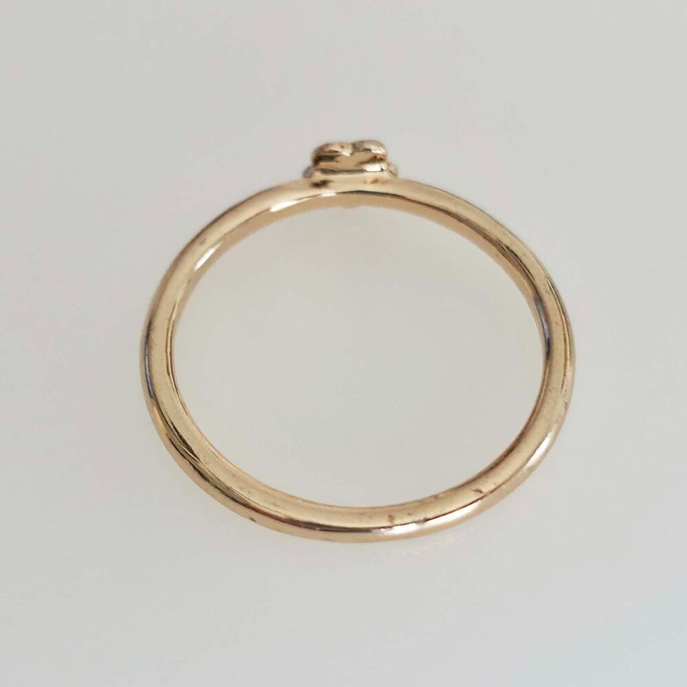 Gold-Plated Crystal Stackable Ring - image 7